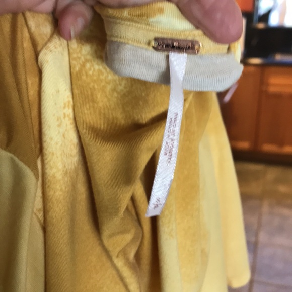 Free people gold yellow dress tie dyed - Picture 6 of 6